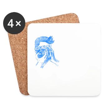 Bird Watching Ich Kann Nicht Reden Design - Untersetzer (4er-Set) - Weiß - Vorne