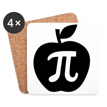 pi - Untersetzer (4er-Set) - Weiß - Vorne