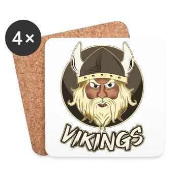 Vikings - Coasters (set of 4) - white - Front