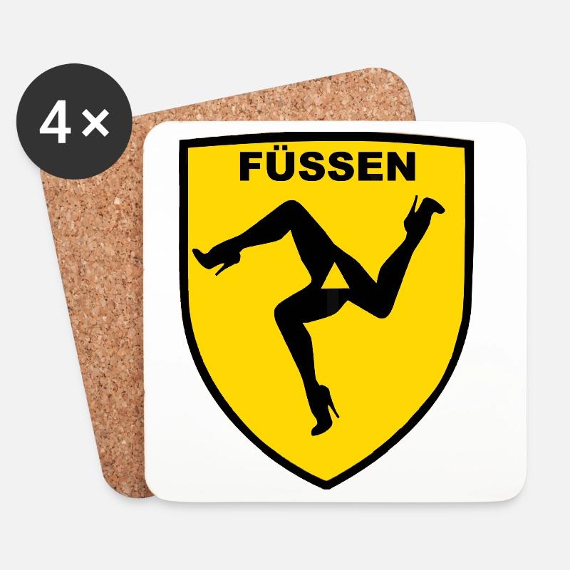 Fuessen - Untersetzer (4er-Set) - Weiß