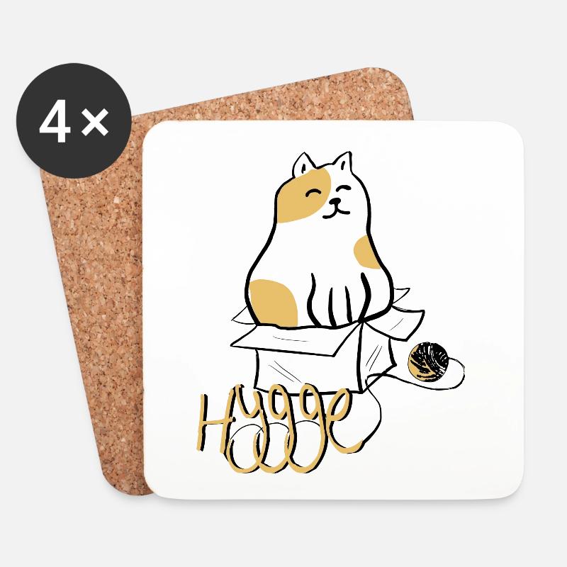 Hygge - Untersetzer (4er-Set) - Weiß