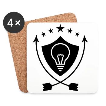 Electricien / Electricité / Travail / Métier / Job - Dessous de verre (lot de 4) - blanc - Devant