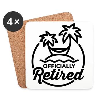 Officially retired - Coasters (set of 4) - white - Front