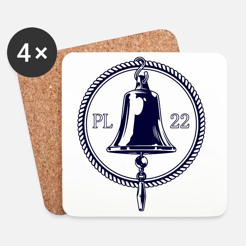 PL 22 Bell Marine - Untersetzer (4er-Set) - Weiß