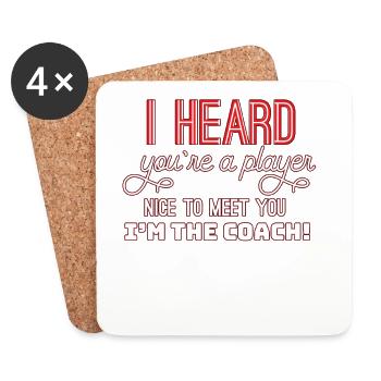 flirt - Coasters (set of 4) - white - Front