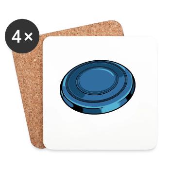 Frisbee Spruch I’m Sexy and I Throw It - Coasters (set of 4) - white - Front