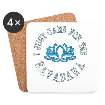 Yoga - Untersetzer (4er-Set) - Weiß - Vorne