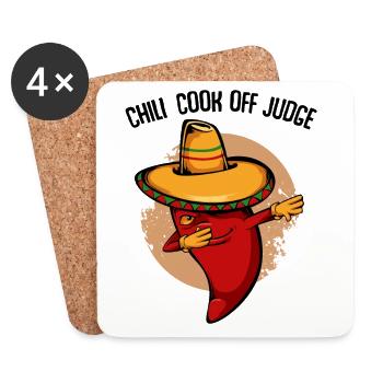 Chili Fiesta Dance - Coasters (set of 4) - white - Front