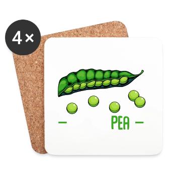 Sie nennen mich Sweet Pea - Untersetzer (4er-Set) - Weiß - Vorne