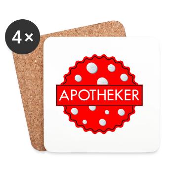 Apotheker - Apotheke - Untersetzer (4er-Set) - Weiß - Vorne