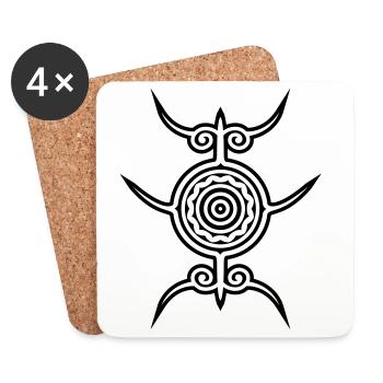 Oiale Alifuru - Coasters (set of 4) - white - Front