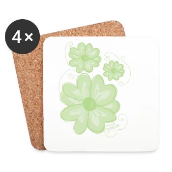 66B93FF5 DBAB 4F71 BC00 B1A0A3F7AAD1 - Coasters (set of 4) - white - Front