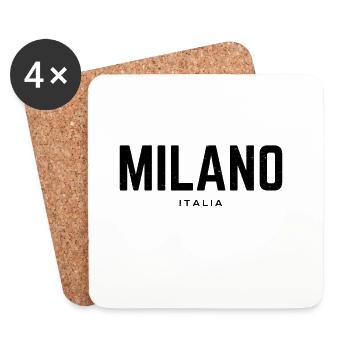 Milan Milan Italy - Coasters (set of 4) - white - Front