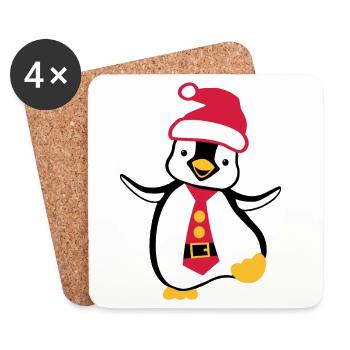 Christmas Penguin - Coasters (set of 4) - white - Front
