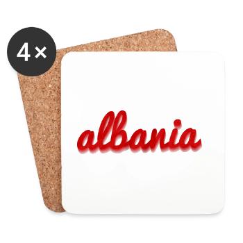 Albania Albania - Coasters (set of 4) - white - Front