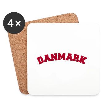 Dänemark - Untersetzer (4er-Set) - Weiß - Vorne