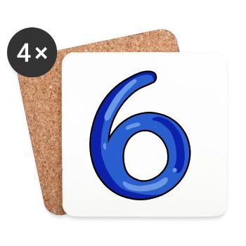 6 - Untersetzer (4er-Set) - Weiß - Vorne