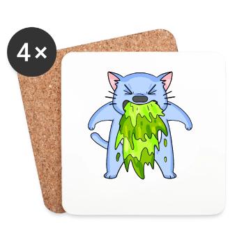vomit - Coasters (set of 4) - white - Front