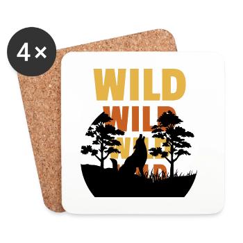 Wild Wild Lifestyle 2 - Coasters (set of 4) - white - Front