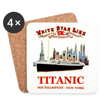 DER GEIST DER TITANIC IN NEW YORK RUNEMBERG Adagp © - Untersetzer (4er-Set) - Weiß - Vorne