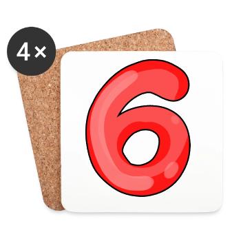 6 - Untersetzer (4er-Set) - Weiß - Vorne