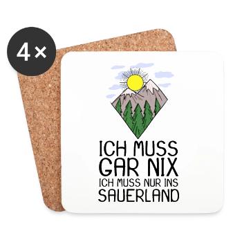 Sauerland - Untersetzer (4er-Set) - Weiß - Vorne