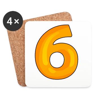 6 - Untersetzer (4er-Set) - Weiß - Vorne