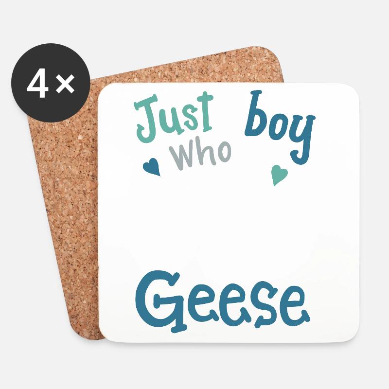 Gänse Gans Gänseliebhaber - Untersetzer (4er-Set) - Weiß