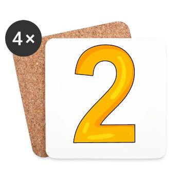 2 - Coasters (set of 4) - white - Front