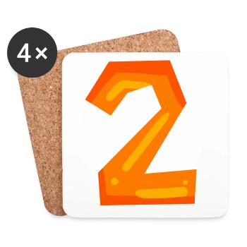 2 - Coasters (set of 4) - white - Front