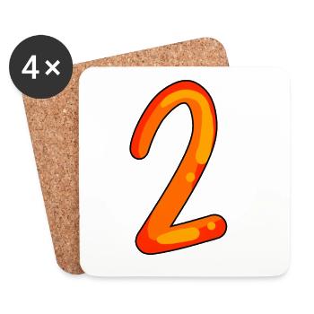 2 - Coasters (set of 4) - white - Front