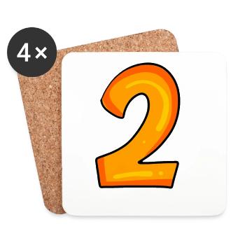2 - Coasters (set of 4) - white - Front