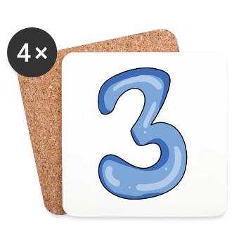 3 - Coasters (set of 4) - white - Front