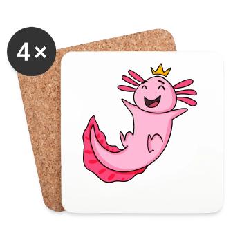 Axolotl - Coasters (set of 4) - white - Front