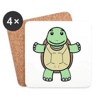 Turtle - Coasters (set of 4) - white - Front