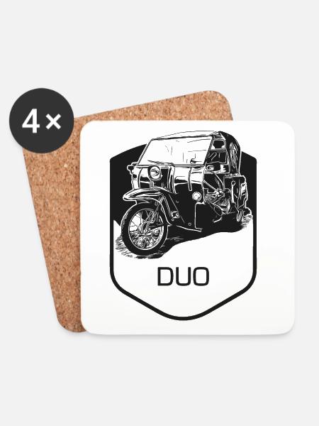 Krause Duo - Untersetzer (4er-Set) - Weiß
