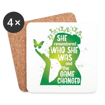 She remebered who she was - Untersetzer (4er-Set) - Weiß - Vorne