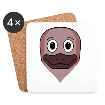 Platypus - Coasters (set of 4) - white - Front