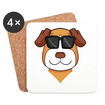 jack russell terrier Hund Hunderasse - Untersetzer (4er-Set) - Weiß - Vorne