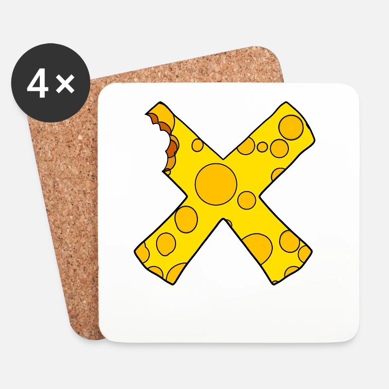 Cheese Cross - Coasters (set of 4) - white