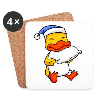 Duck Baby - Coasters (set of 4) - white - Front