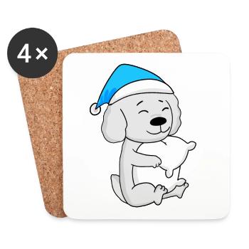 Dog dog breed Malteser - Coasters (set of 4) - white - Front