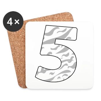 5 - Coasters (set of 4) - white - Front