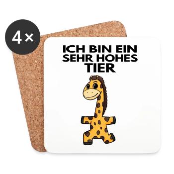 Teamleiter Giraffe Trainer Leitung Chef - Untersetzer (4er-Set) - Weiß - Vorne