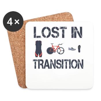 Lost In Transition Triathlete Triathlon - Coasters (set of 4) - white - Front