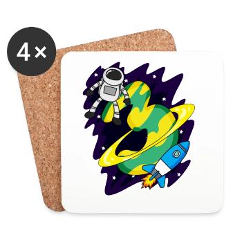 3 Jahre alt Junge Geschenk - Untersetzer (4er-Set) - Weiß - Vorne