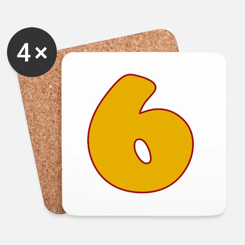 6 - Untersetzer (4er-Set) - Weiß