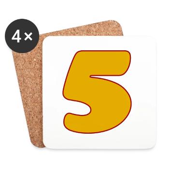 5 - Coasters (set of 4) - white - Front