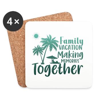 Family Vacation Making Memories Together - Untersetzer (4er-Set) - Weiß - Vorne