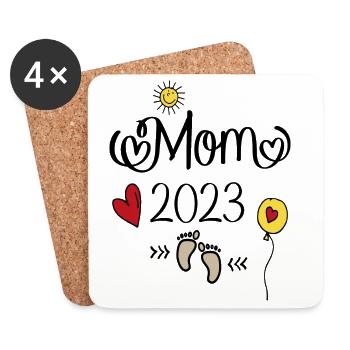 May 2023 - Coasters (set of 4) - white - Front